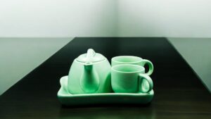 Tea Pot, Cup & plate set